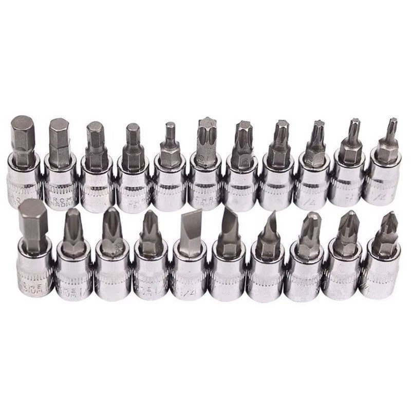 46-Piece 1/4" Socket Set with Ratchet