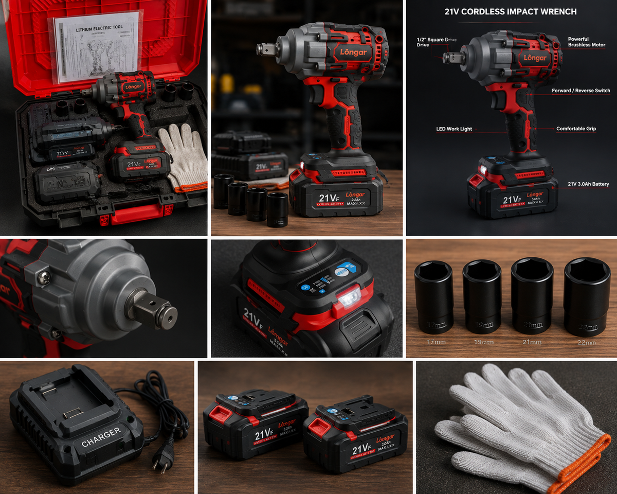 Cordless Impact Wrench – 1100 N·m