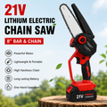 21V Cordless Mini Chainsaw – 8"