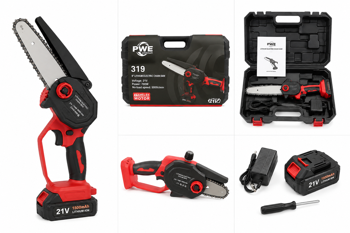21V Cordless Mini Chainsaw – 8"