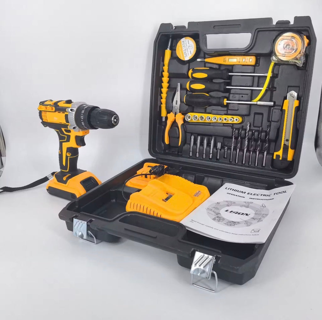 Cordless Drill Kit with 2 Batteries