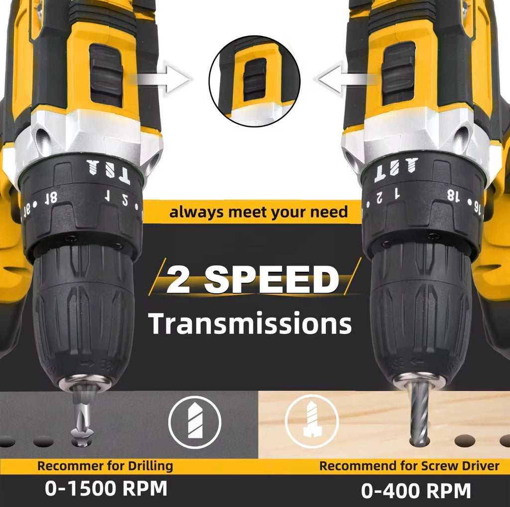 21V Drill Tool Set with Accessories