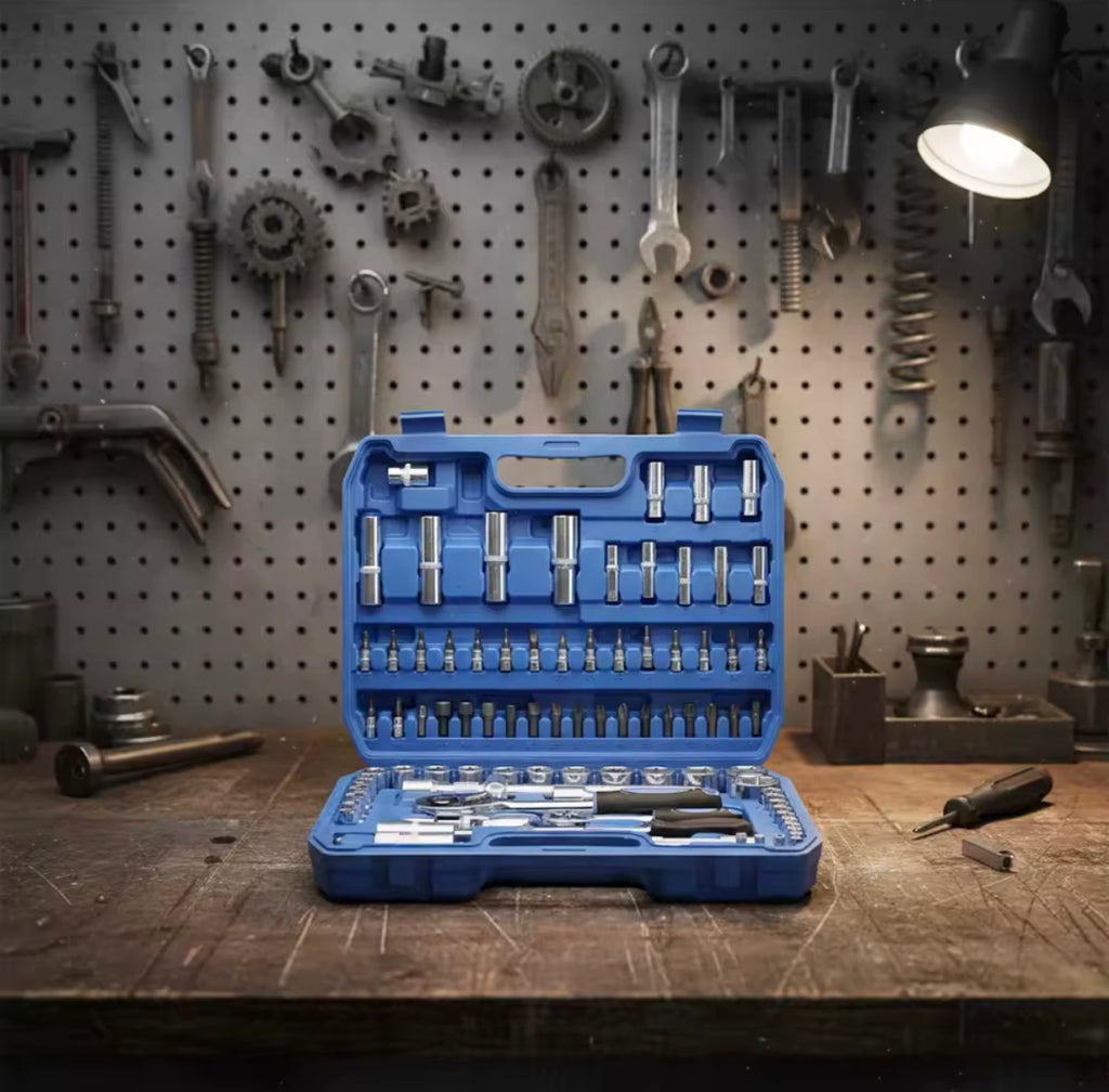 Socket Wrench Tool Set with Carrying Case, 94-Piece