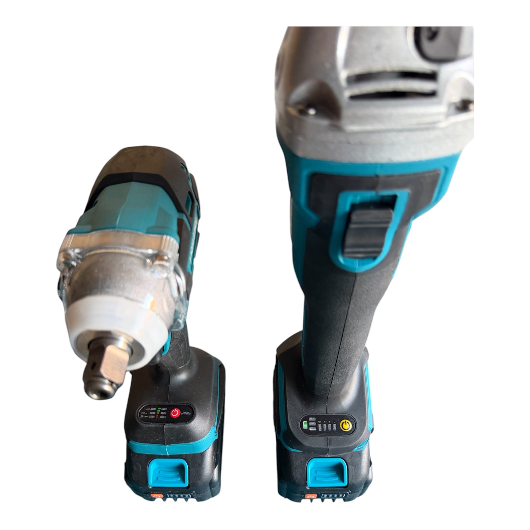 TRILUSI 48V Cordless Impact Wrench and Angle Grinder Combo Kit | 2x 48V, 2.0Ah Batteries, Brushless Motor, Includes Drill Bits and circle saw, Carrying Case Included, Socket Accessories Set