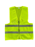 High-Visibility Safety - Vest Pack of 5,  Reflective Strips, Zipper Closure, ID Pocket, Neon Yellow/Orange