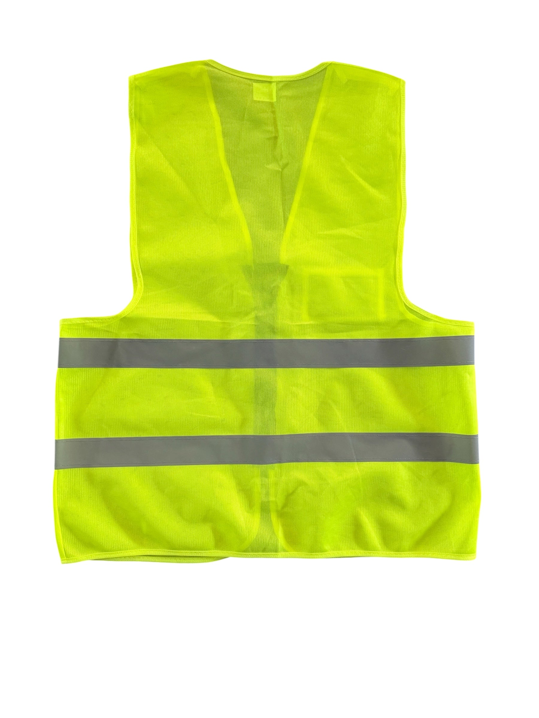 High-Visibility Safety - Vest Pack of 5,  Reflective Strips, Zipper Closure, ID Pocket, Neon Yellow/Orange
