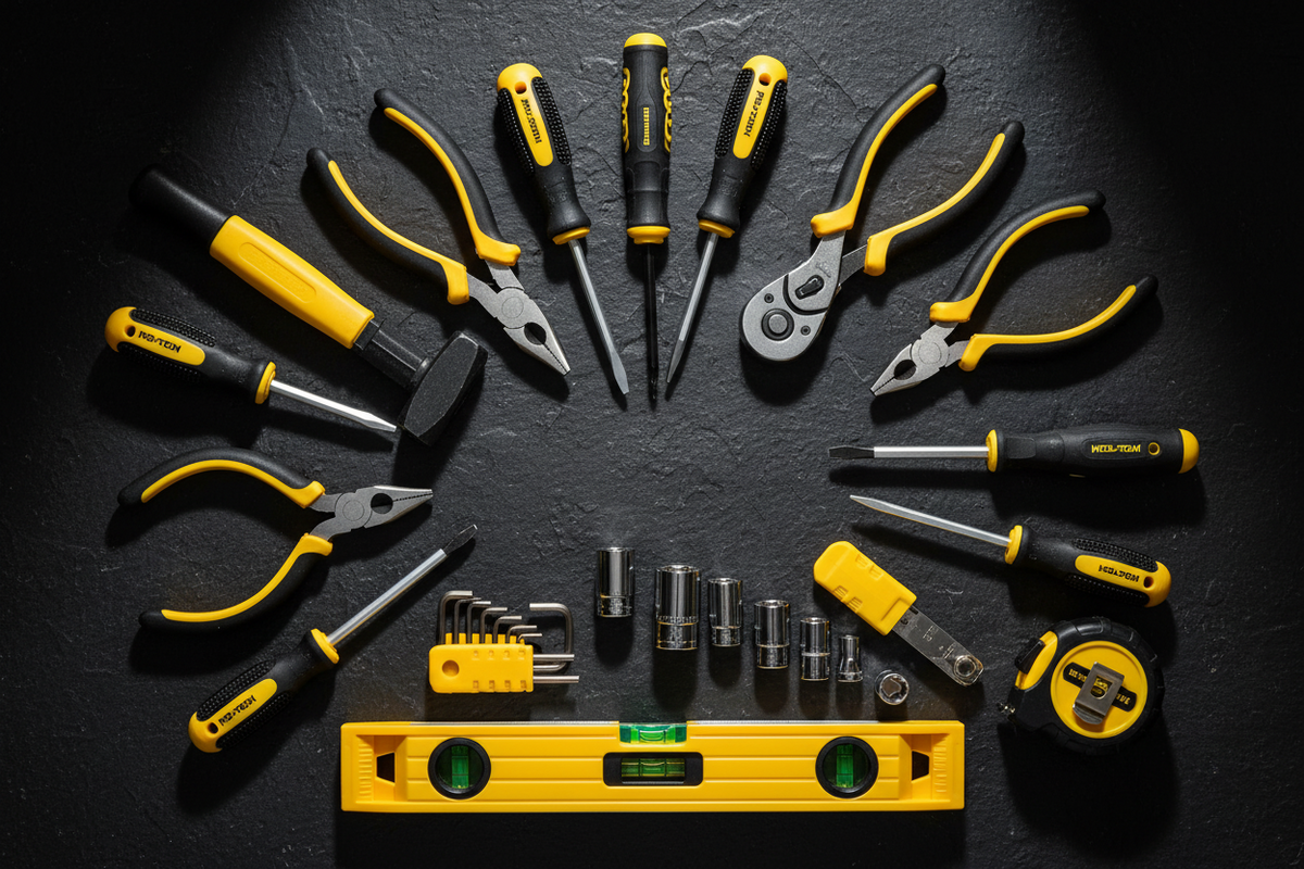 Multi-Purpose 108-Piece Tool Set with Ratchet, Sockets, Wrenches & Screwdrivers – Portable Carrying Case
