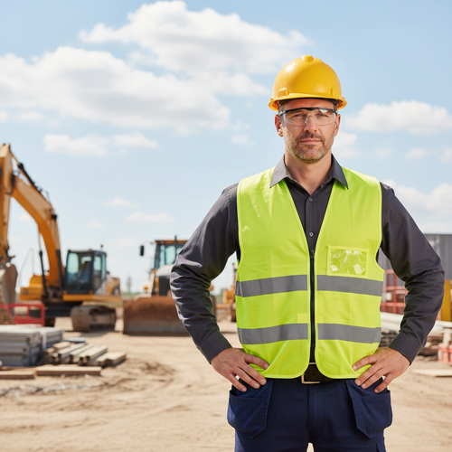 High-Visibility Safety Vest - Professional Job Site